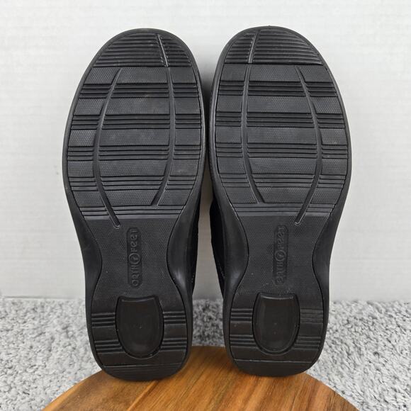 Orthofeet Mens 12EE Hudson Black Comfort Lifestyle Daily Clog Slipper 334 Wide - Picture 8 of 11